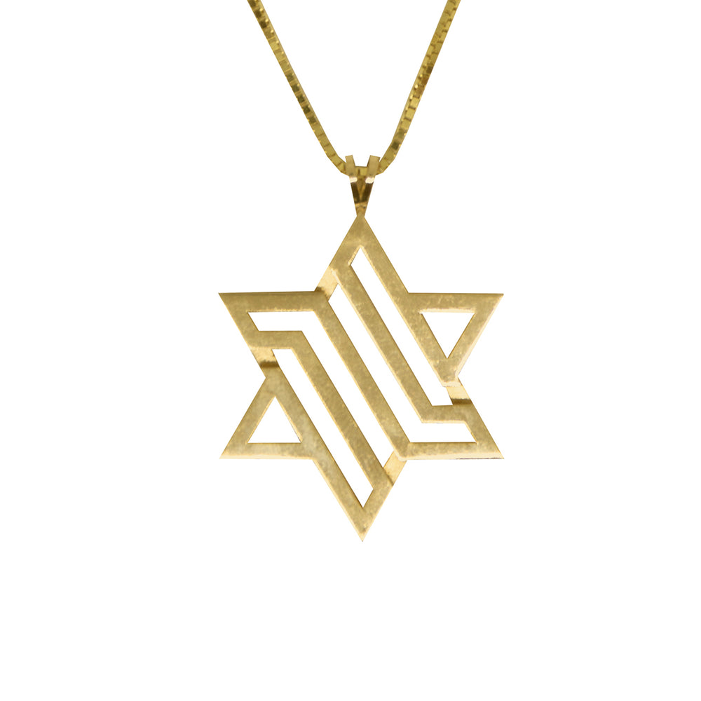 Big Star of David in Gold