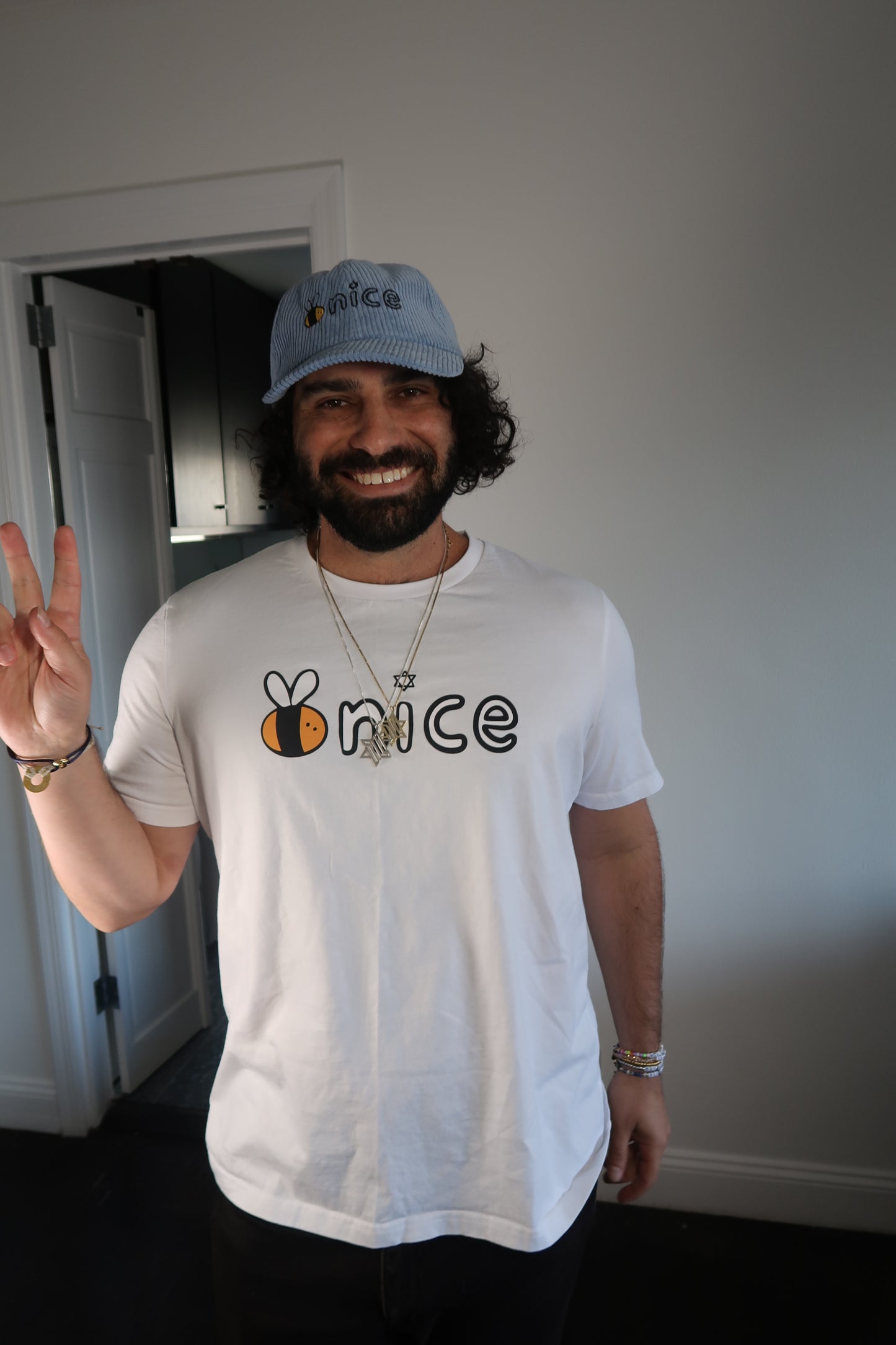 Bee Nice Logo Tee in Schmear