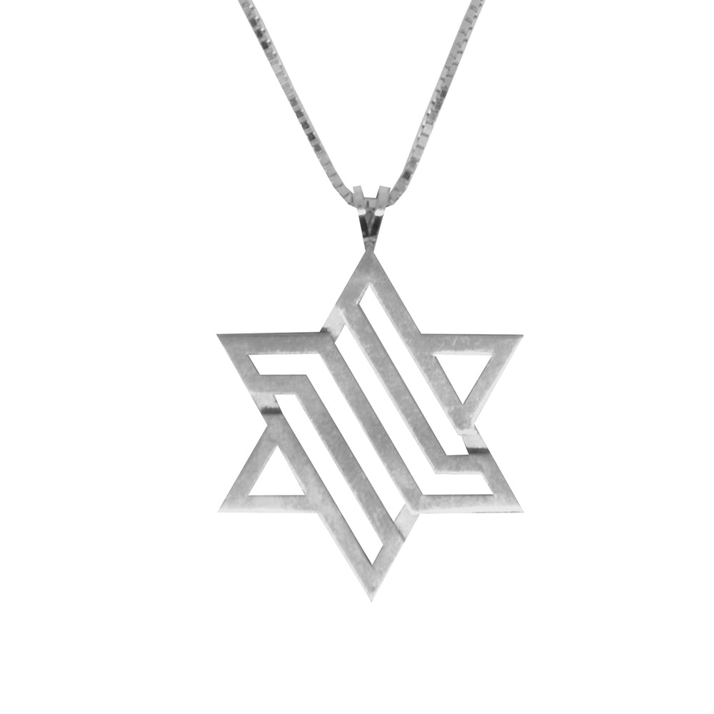 Big Star of David in Silver