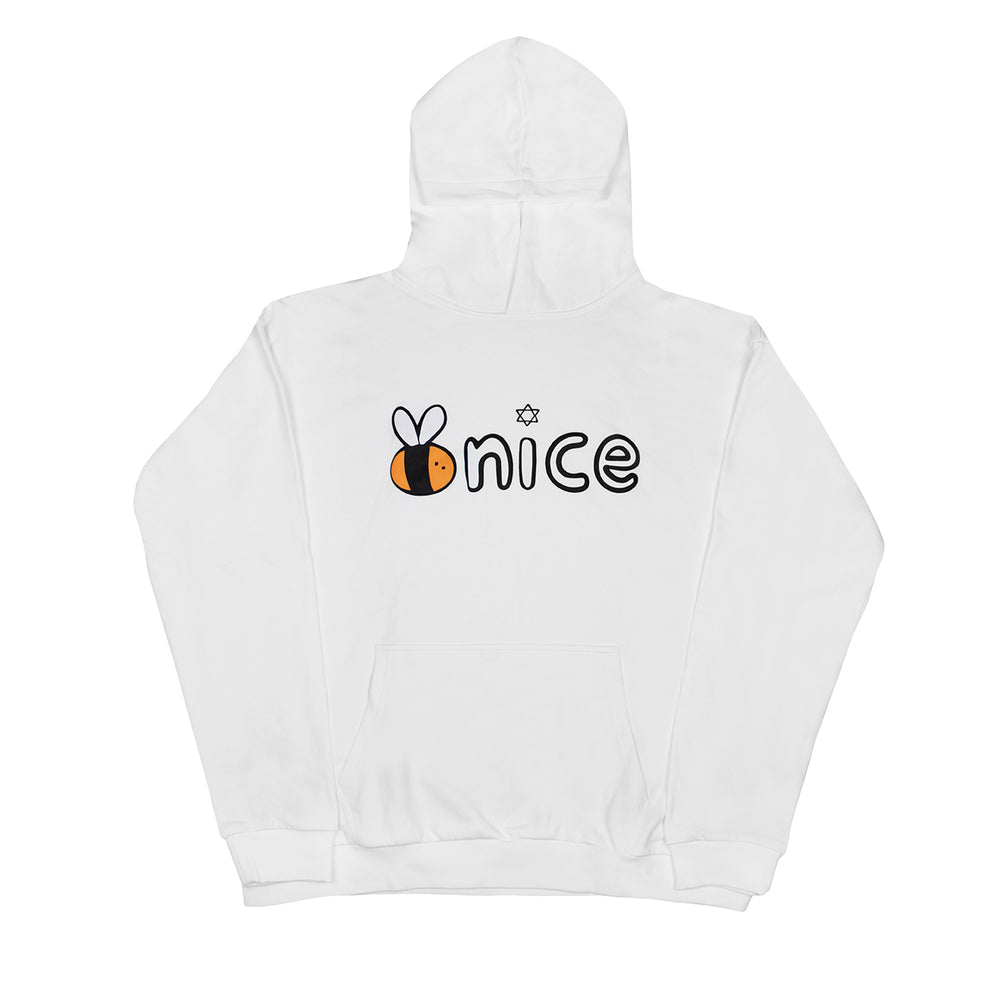 Bee Nice Puff Print Hoodie in Schmear