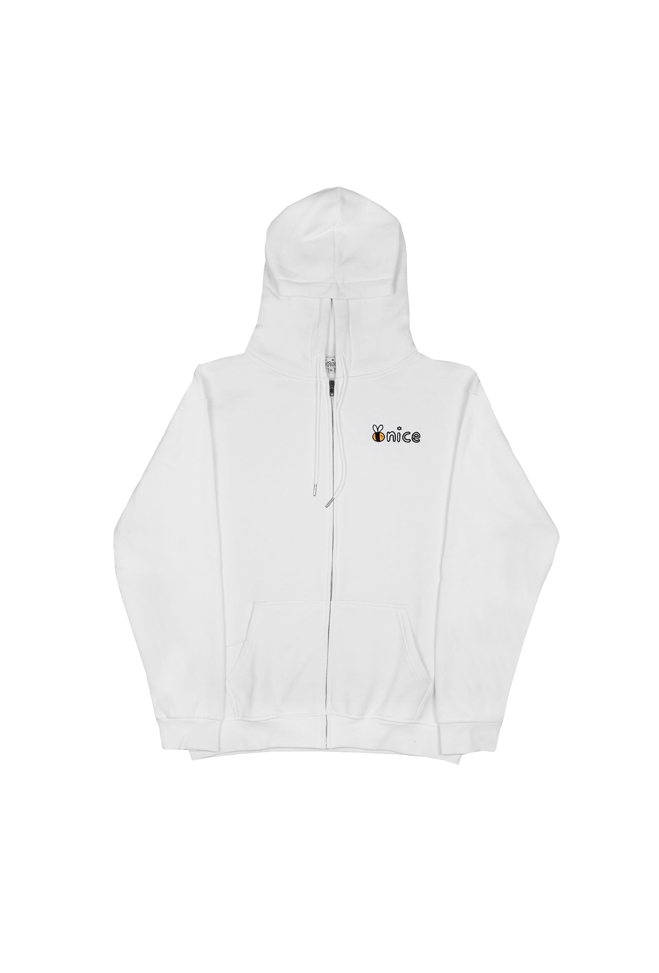 Bee Nice Embroidered Zip Up in Schmear